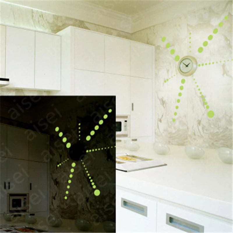 Фосфоресцентная наклейка Звезда и Луна 1 шт. | Дом сад