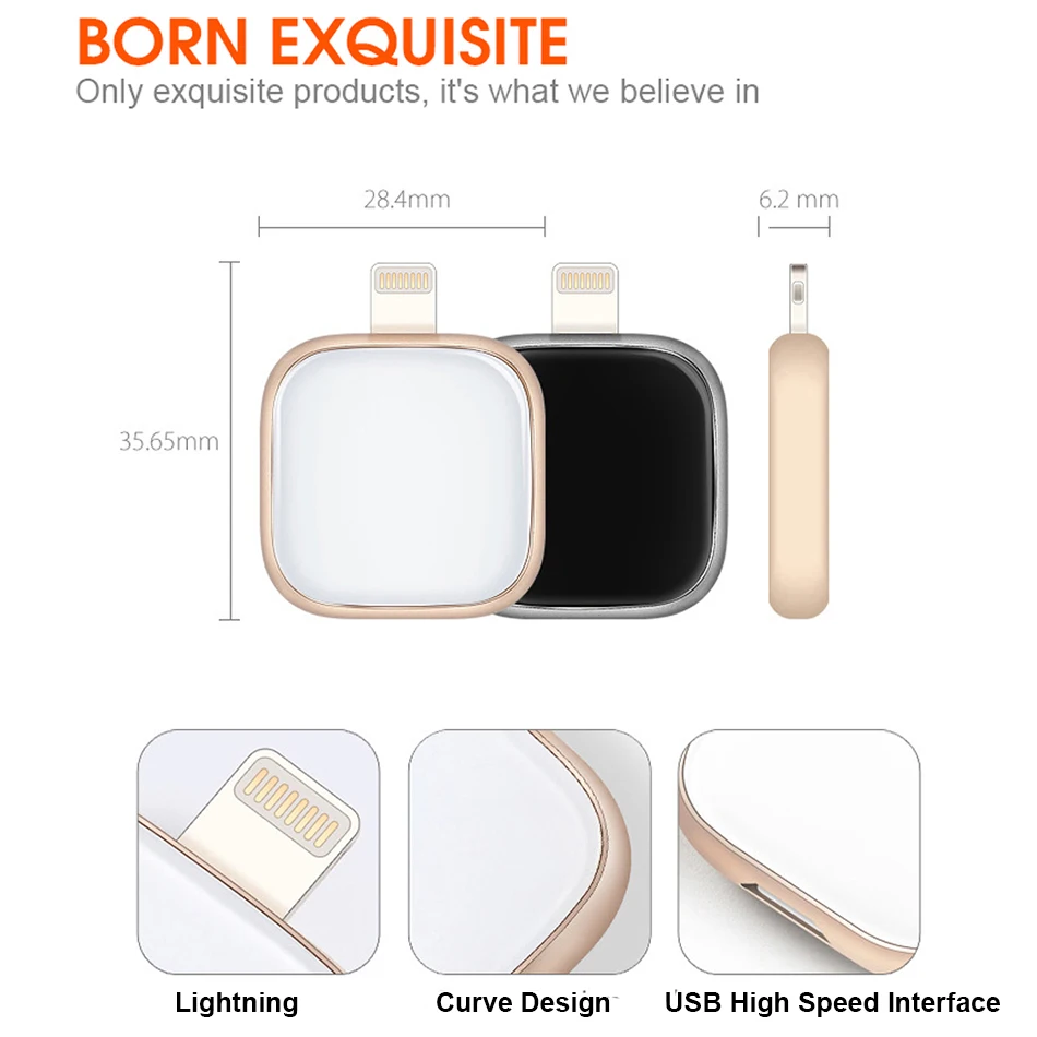 Суперзвуковой металлический флеш накопитель MFI 32 ГБ 64 128 256 OTG для iphone X 8 7 Plus 6 6s ipad