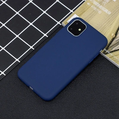 SZ-3 Силиконовый чехол для iPhone 11 Pro Max, чехол из мягкого ТПУ, матовый цветной чехол для телефона s, чехол для iPhone 6 7 8 Plus 6S XS Max XR X Etui - Цвет: SZ-3