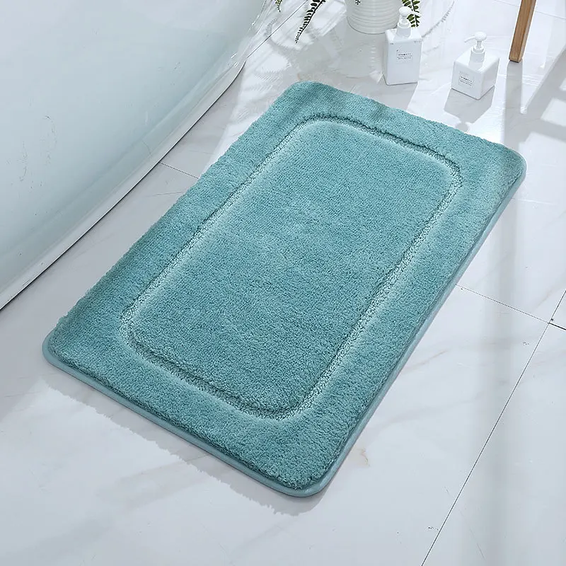 

Solid Soft WC Toilet Bathroom Absorbent Non-Slip Shower Bath Mat Kitchen Area Rug Living Room Floor Entrance Doormat Carpet
