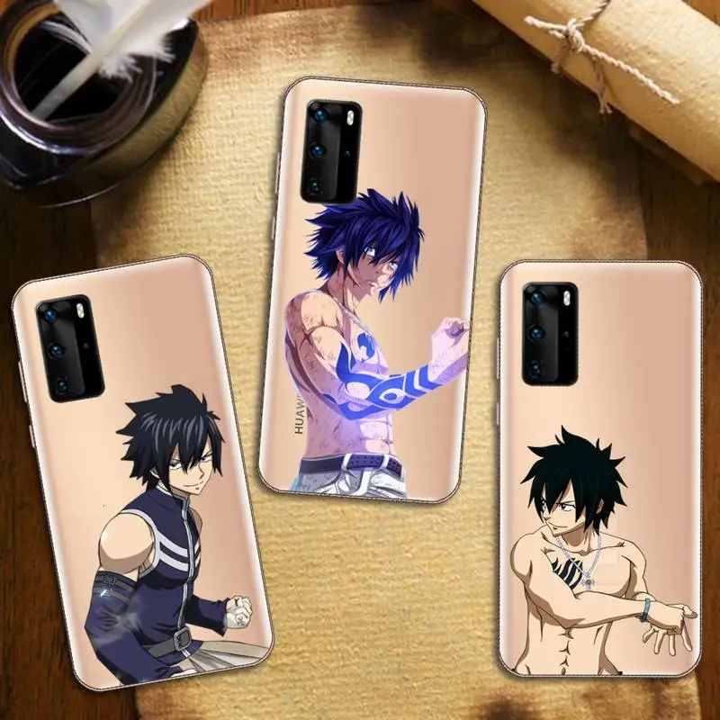 

Gray Fullbuster Fairy Tail anime Phone Case Transparent for Huawei honor nova c x 7 8 3 4 9 65g se v t play pro lite