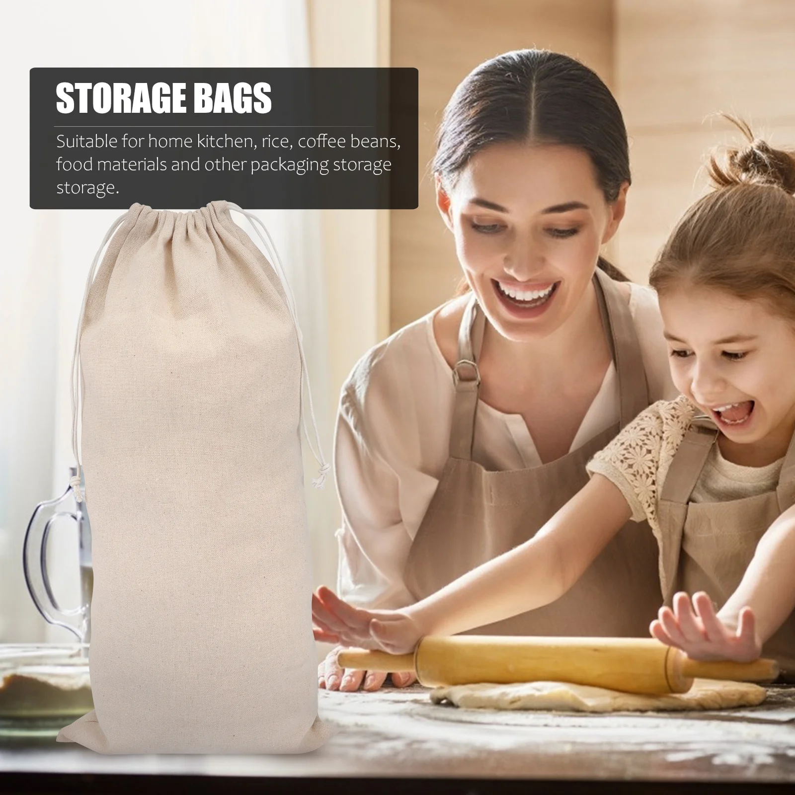 1 шт. прочный мешочек для хлеба многоразовый мешок булочек печенья на шнурке |