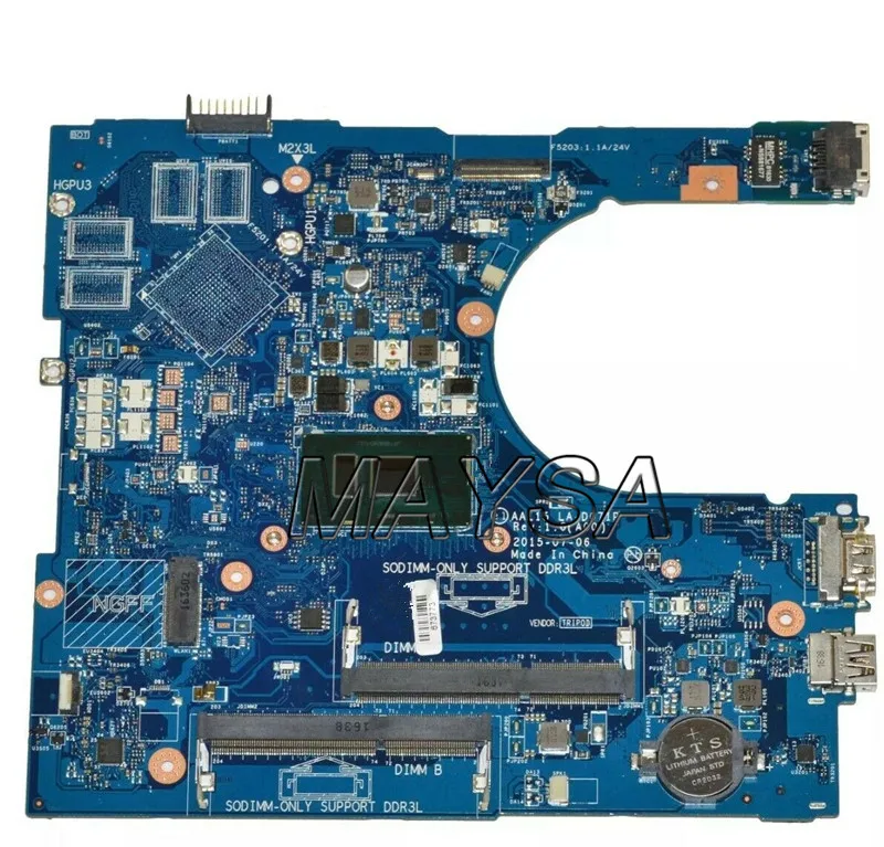 AAL15 LA-D071P совместим с Dell Inspiron 15 5559 материнской платы w/Intel i7-6500u 2 50 ГГц Процессор |
