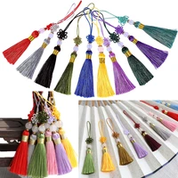 25pcs hand woven beaded tassel key tassel with loops bookmark pendant chinese knot tassel jewelry handmade tassel craft decor