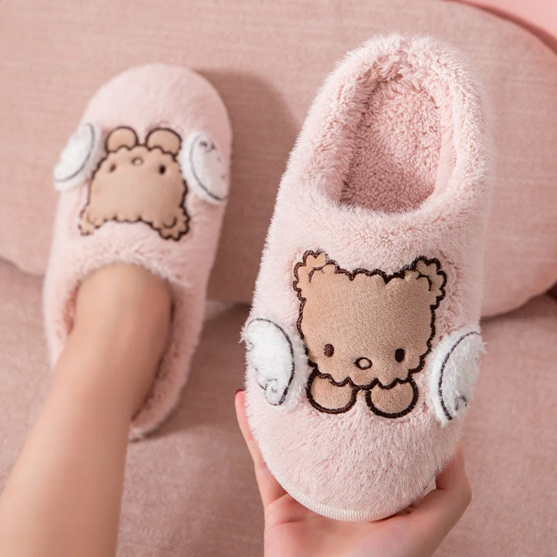 

2022 Winter Women New Plush House Winter Warm Slippers Soft Bedroom Comfortable Cotton Shoes Cartoon Cute Zapatillas De Mujer