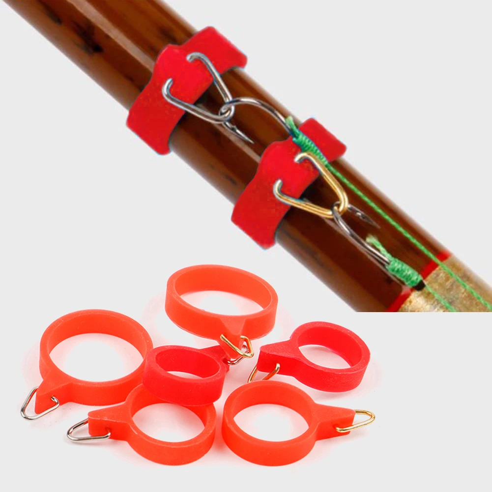 5 шт. эластичные держатели крючков для удочки высокоэластичные резиновые кольца