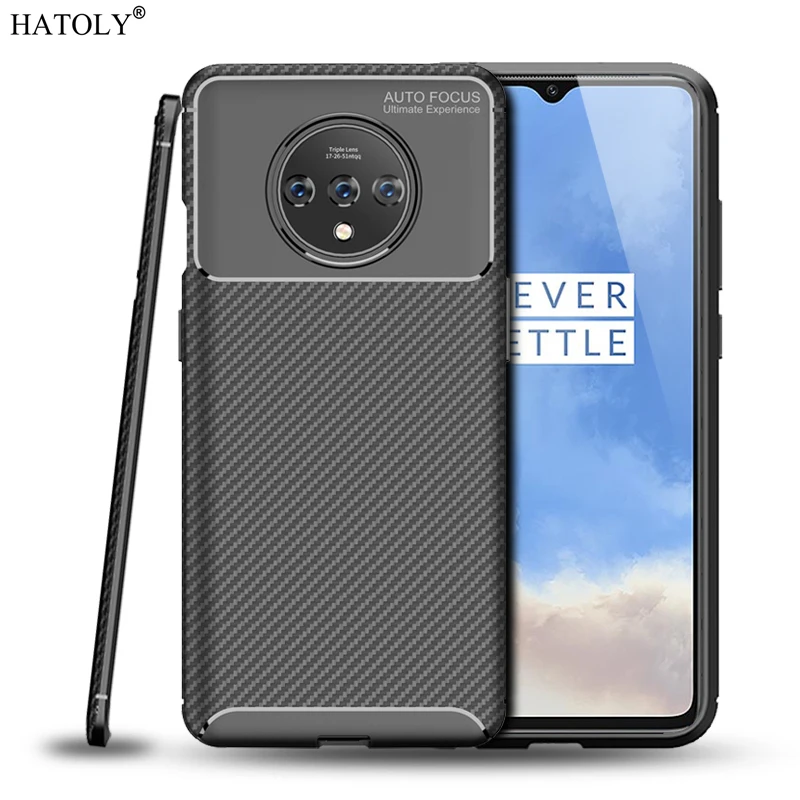 Чехол для OnePlus 7T Мягкий Силиконовый противоударный бампер матовая задняя крышка