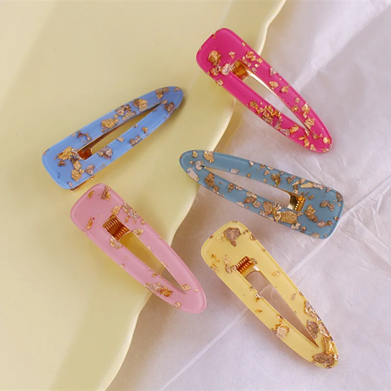 Vintage Women Acetic Acid Hair Clips fiol tin Hairpins Waterdrop Barrettes Girls Grips Accessories | Красота и здоровье