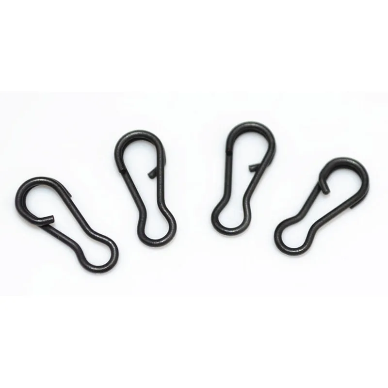 10 шт./лот рыболовные снасти из нержавеющей стали для ловли карпа защелкивающийся