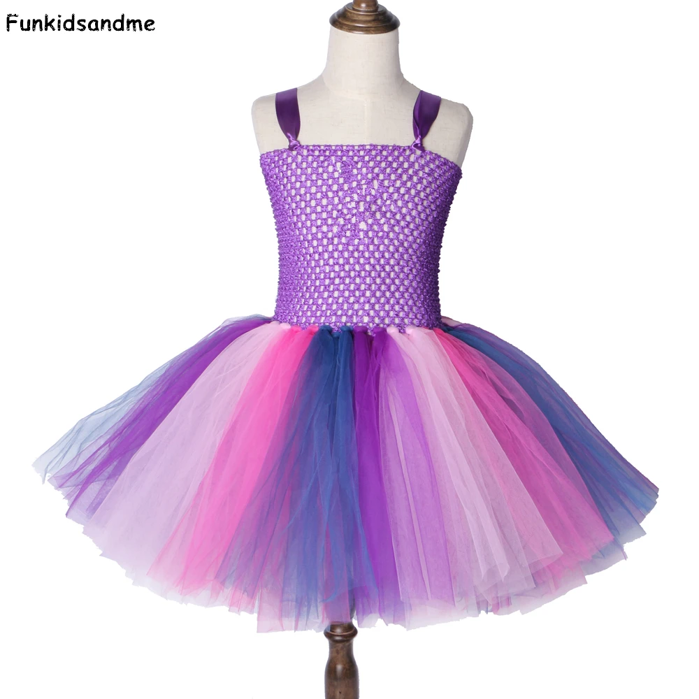 

Pony Twilight Sparkle Girls Tutu Dress Purple Inspired Fancy Girl Party Dress Up Princess Kids Christmas Halloween Costume 2-12Y
