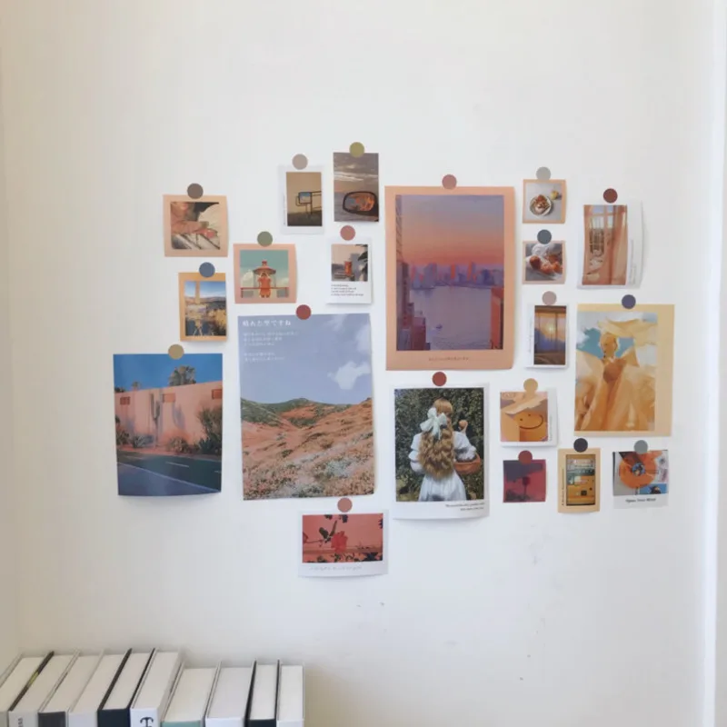 Ins солнце Почтовые открытки 20 листов цветное эстетическое шифоновое платье в