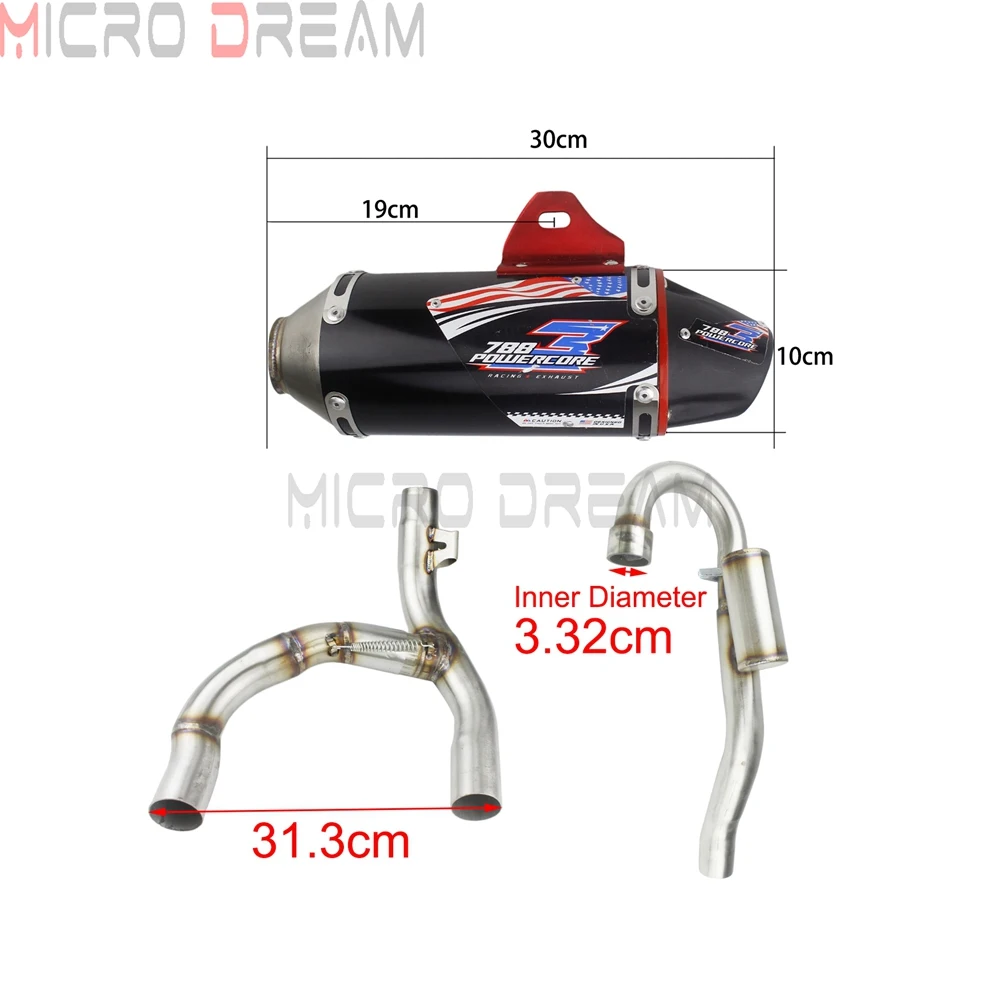 Выхлопная система глушителя для мотоцикла, Набор для Honda CRF150F CRF230F 2003- CRF 230F 150F грязи велосипед выхлопной трубы глушителя