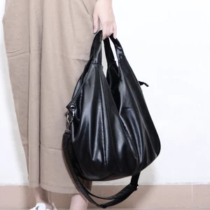 2020, Женская Повседневная сумка-хобо, сумка-мессенджер через плечо, мягкая, сумка через плечо из искусственной кожи