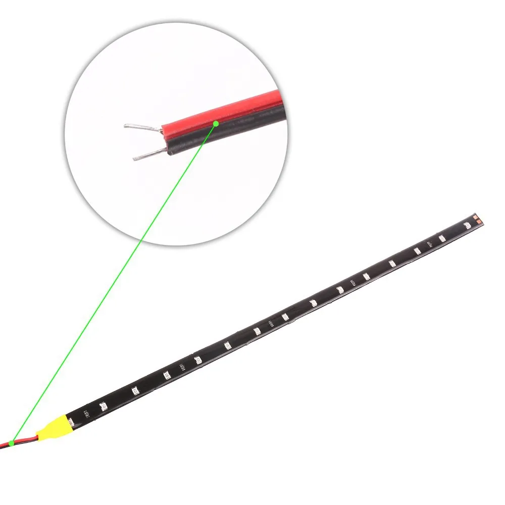 Водонепроницаемый Авто декоративный гибкий светодиодный свет полосы 12V 30 см 15SMD