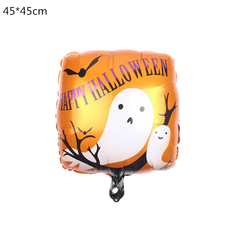 1pcs 18inch Хэллоуин Тыква призрак воздушные шары Хэллоуин украшения паук фольги Воздушные шары надувные игрушки летучая мышь globoвечерние S Halloween Party поставки - Цвет: 1pcs 18inch