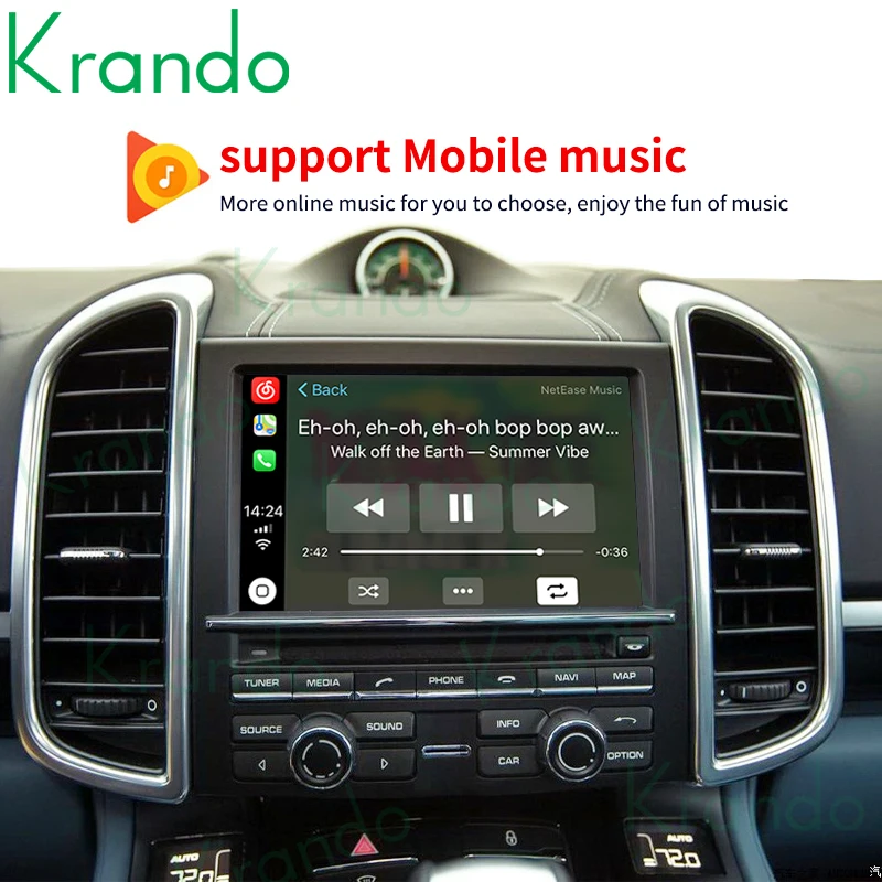 Krando беспроводной Apple Carplay BOX для Porsche Cayenne 957 955 958 PCM 3 1 4 0 адаптер Android автомобильный