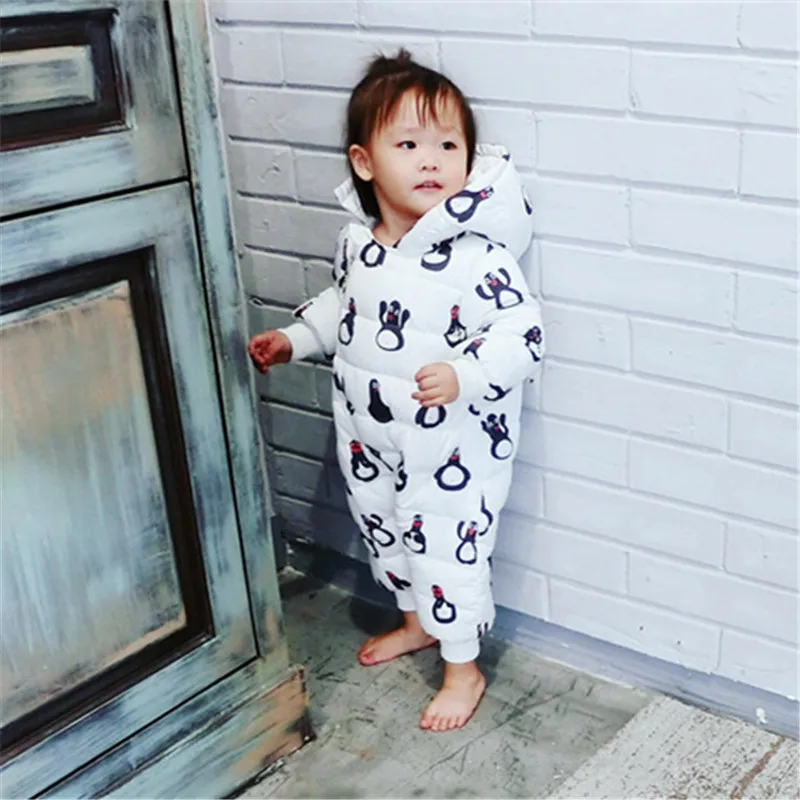 Tonytaobaby/зимняя одежда новая детская одежда для маленьких детей комбинезон теплая хлопковая стеганая одежда зимняя одежда для маленьких девочек