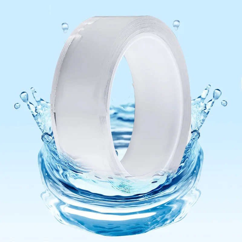 

Transparent Magic nano-tape Washable Reusable Double-Sided tape Adhesive Nano Traceless Sticker Removable Universal Disks Glu