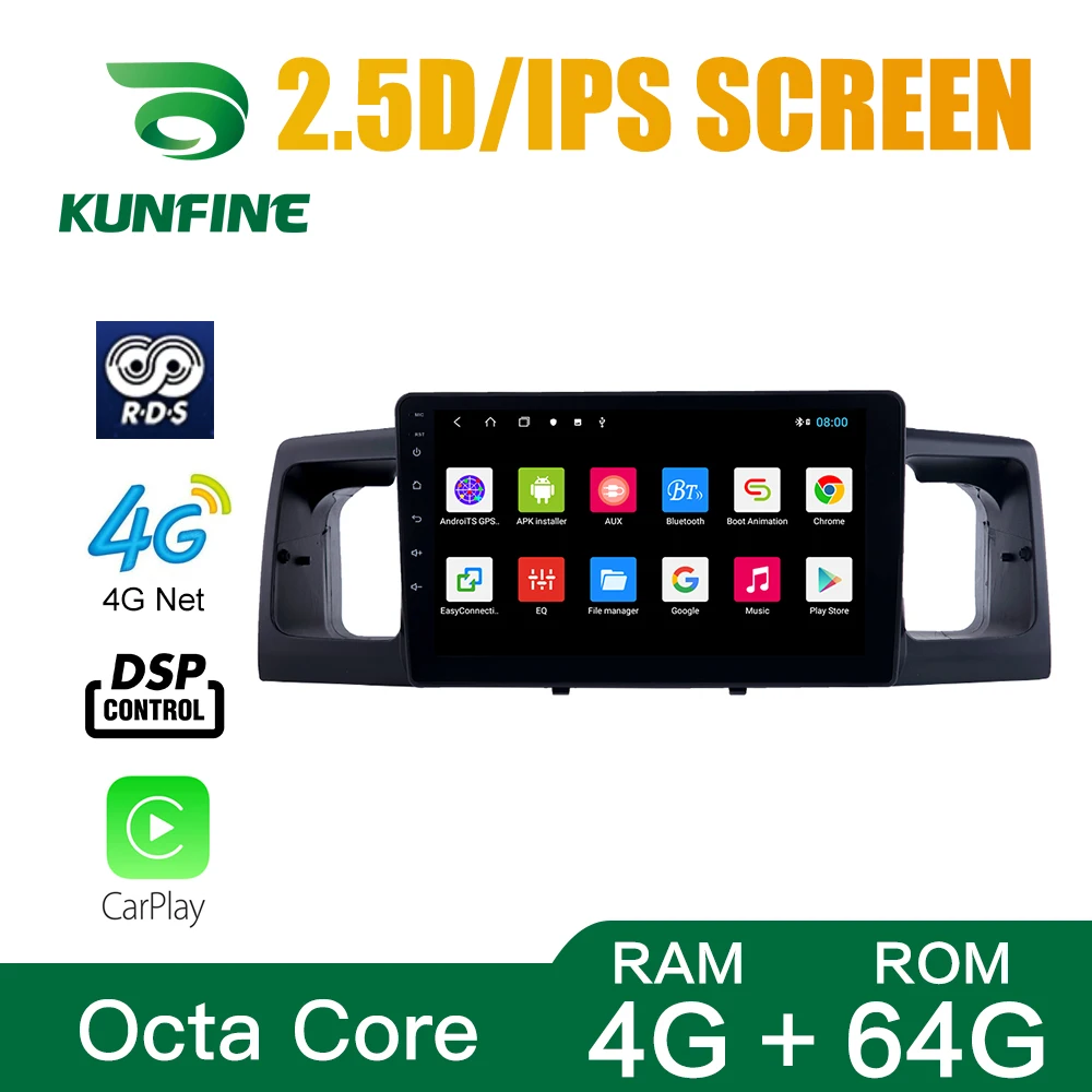 Octa Core 1024*600 Android 10 0 автомобильный DVD GPS навигатор плеер Deckless автомобильное стерео