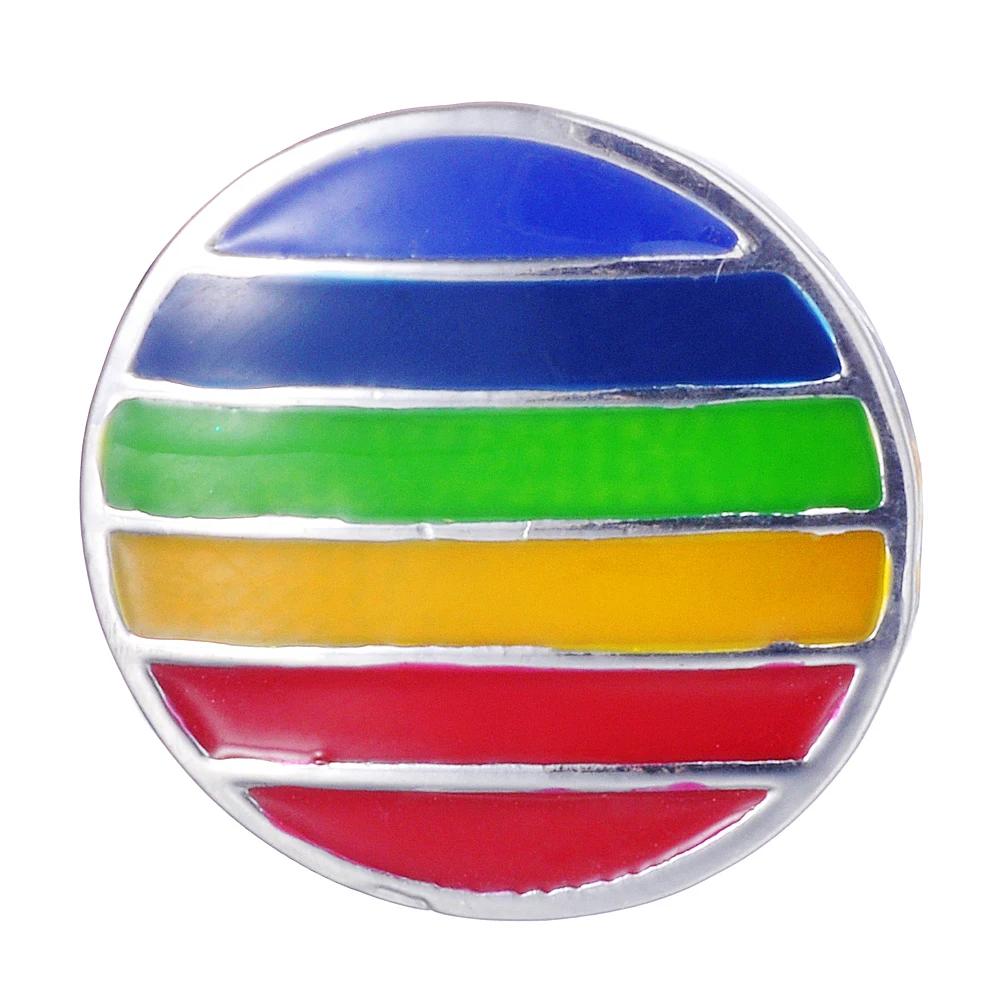 

10 шт./лот 18 мм Разноцветные Имбирные пуговицы с радужным узором застежки для DIY женщин застежка браслет ювелирные изделия VN-2097 * 10