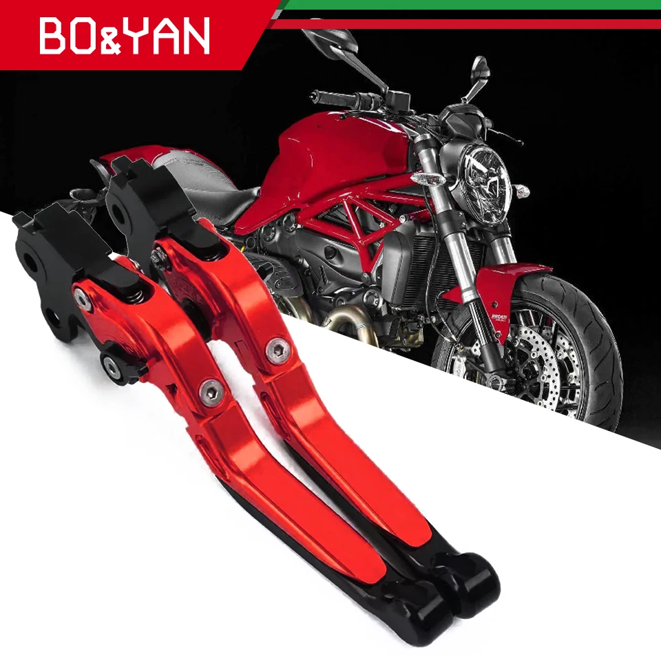 

For DUCATI 950 MULTISTRADA 821 MONSTER HYPERMOTARD 939 Strada Scrambler Motorcycle Folding Extendable Brake Clutch Levers