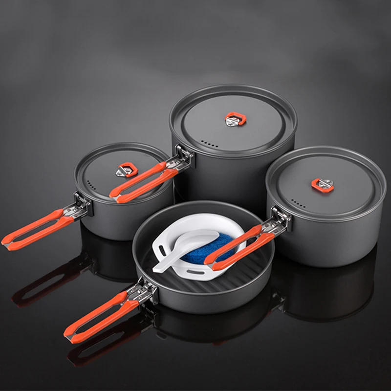 

Fire Maple Pot Camping Cookware Set 4-5 Persons Outdoor Team Picnic Cooking Aluminum Alloy Cookware Sets Feast 5