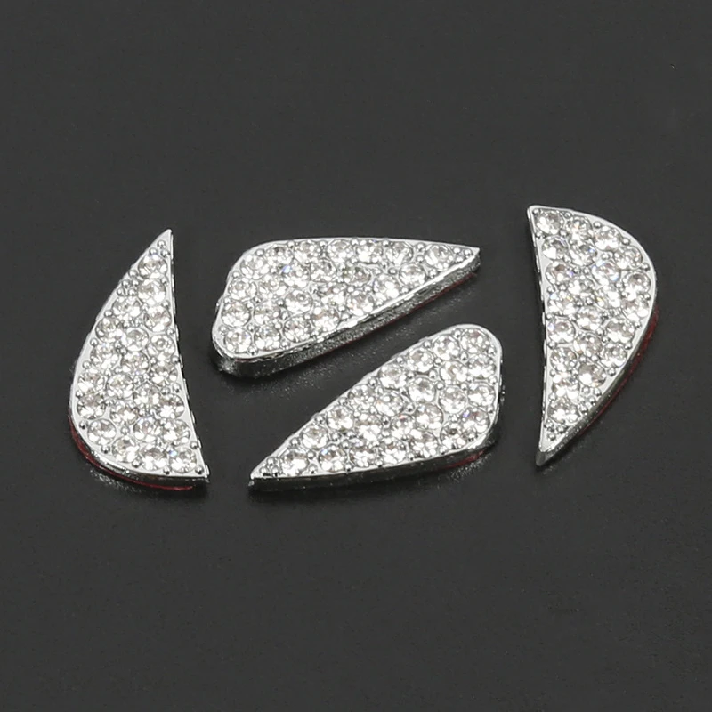 

Car Accessories For Hyundai elantra Tucson veloster Verna IX35 i10 i20 Car steering wheel logo Rhinestones decoration stickers