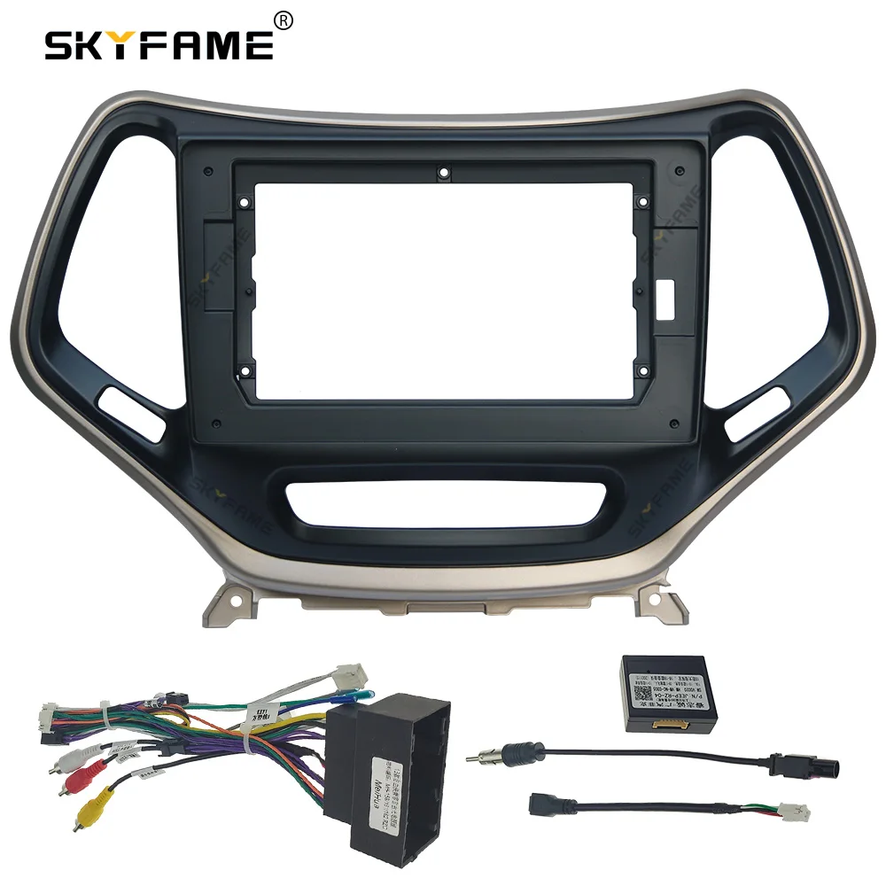 

Car Radio Fascia Frame Adapter For JEEP Grand Cherokee 2016 Android Stereo Dashboard Kit Face Plate