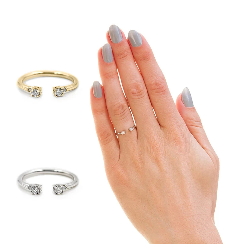 

Mini Fashion Ring Sterling Silver Anillos Gold Rings for Women Luxury Fine Jewelry Wedding Rings Bague Bijoux Fashion