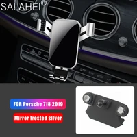 best selling holder bracket in car mobile phone cell dashboard air vent stand clip mount with aroma for porsche 718 boxster 2019