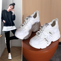 2021 new leather shoes casual low help national wind white sgs pure color torre higher shoes in white shoe
