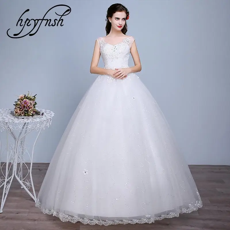 

Новое корейское простое модное свадебное платье 2020 элегантное Милое Свадебное платье с двойными плечами