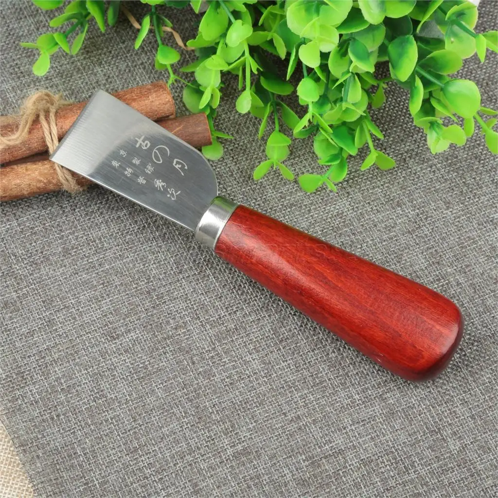 

1pc DIY craft leather trimming knife leather carving tool leather cutting knife thinning knife shovel leather knife