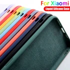 Оригинальный жидкий силиконовый чехол для Xiaomi Mi 9 9T 10T 11 Lite Mi Note 10 Pro 10S 11 Ultra Poco X3 NFC M3 CC9 CC9E, мягкие чехлы