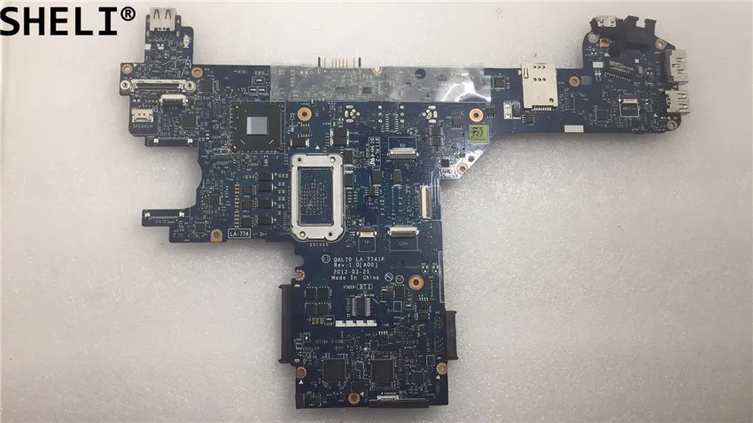 Шели для Dell E6330 материнская плата ноутбука с I5-3320M ЦП QAL70 LA-7741P 0J4JVG 100%