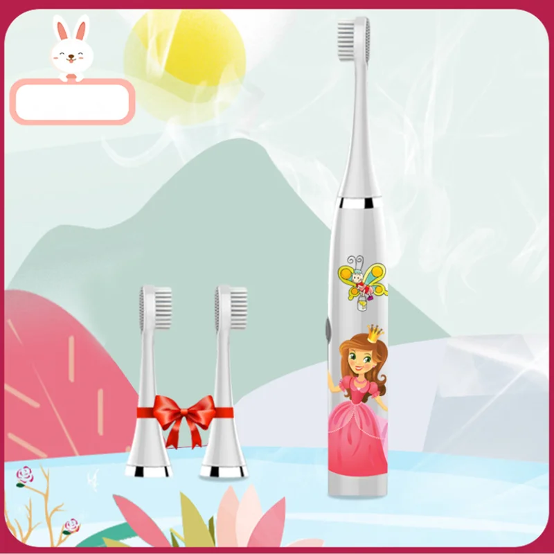 2020 электрическая зубная щетка для детей мультяшная Детская массажная