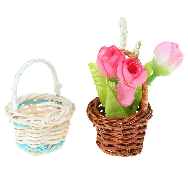 Мини ротанговое плетение хранилище корзина для фруктов ротанговая коробка