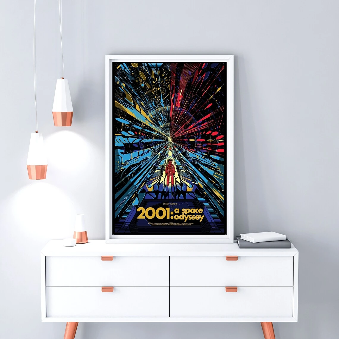 2001: Космическая Одиссея Кубрик постер фильма классический винтажный ретро холст