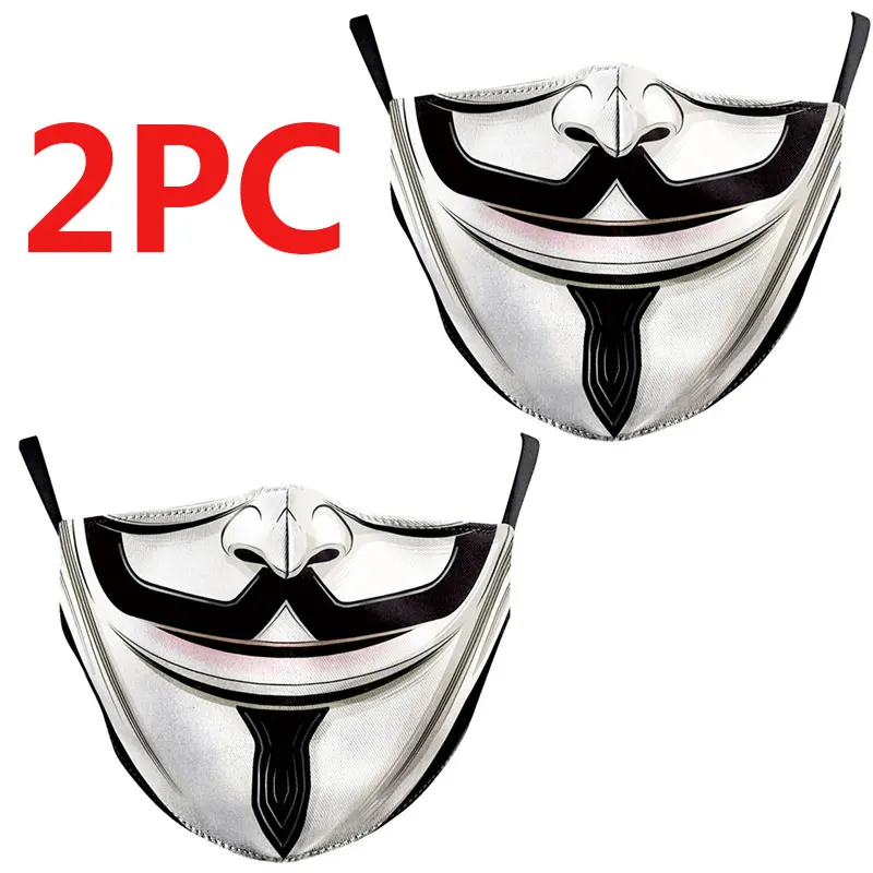 2 шт. маски для рта в Корейском стиле с защитой от пыли Тканевые активированным