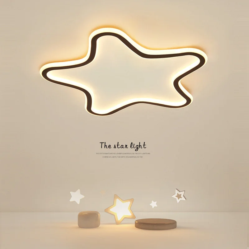 

Светодиодная потолочная лампа Star для детской комнаты, простой современный креативный светильник в спальню, комнатная лампа в скандинавско...