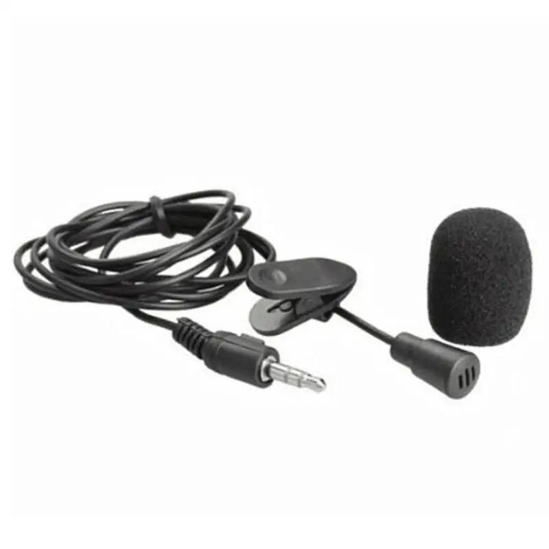 

Mobile Phone Audio Recording Clip-on Type Mini Microphone Interview 3.5mm Collar Lapel Mic for Phone for Laptop PC