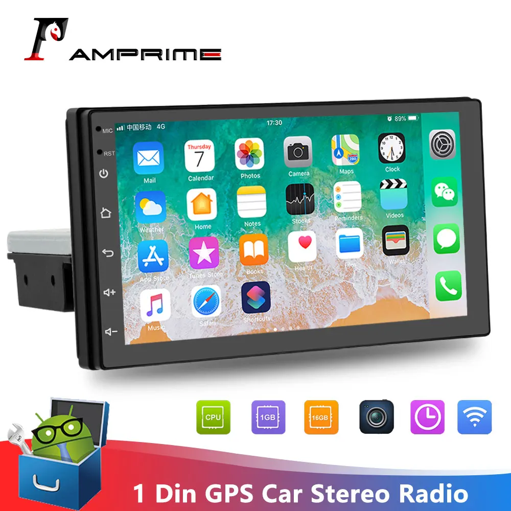 Автомагнитола AMPrime 1 Din с GPS мультимедийный проигрыватель MP5 экраном 7 'ɲ.5D для