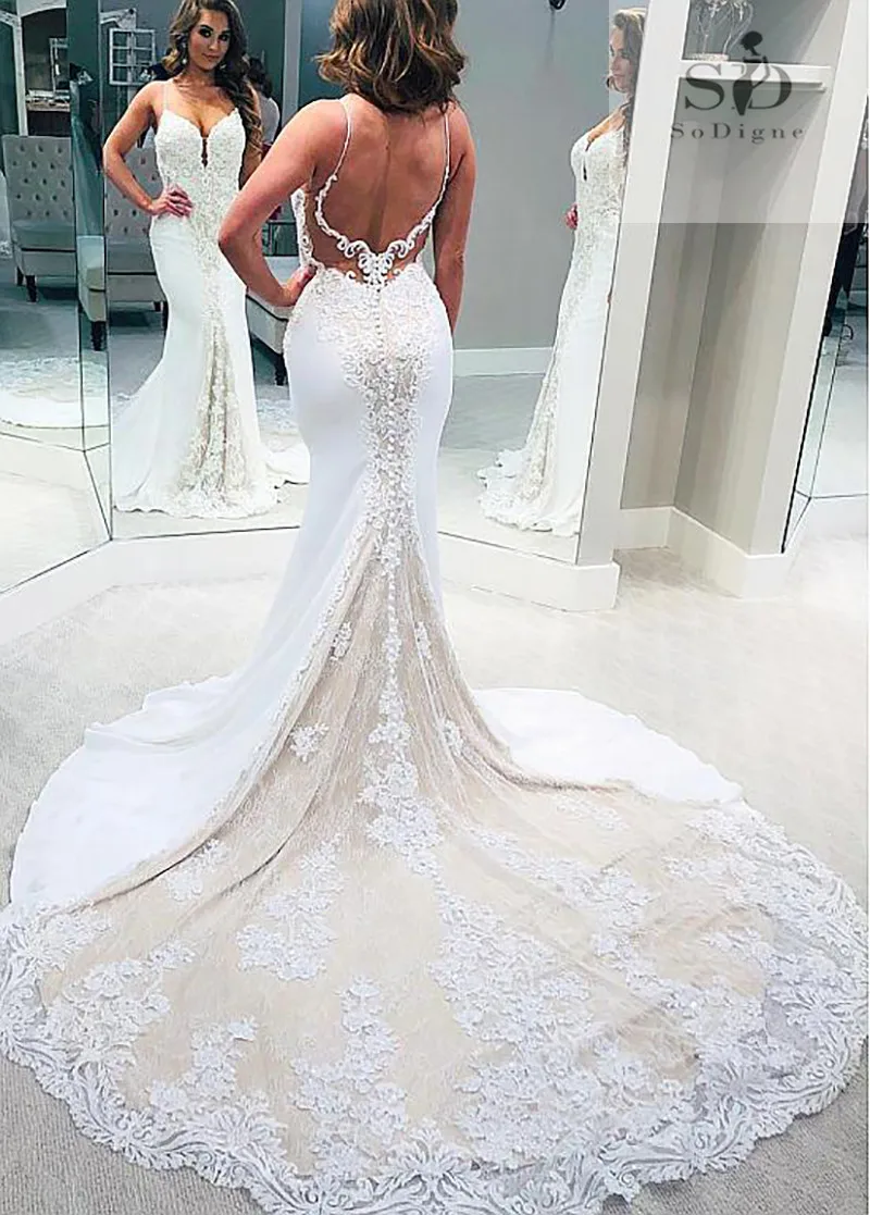 

BAZIIINGAAA Simple Wedding Dress Lace Little Beading Strapless Dress Luxury WeddingGowns Bridal Can Be Washed Bride Dresses