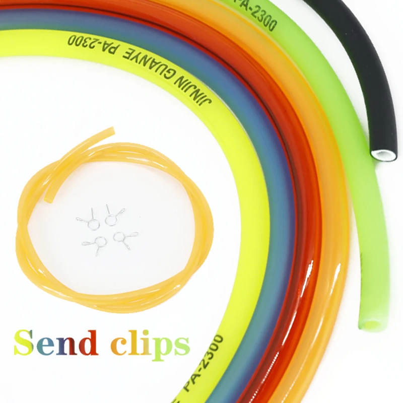 Motorcycle Hose 1Meter Petrol Fuel Line Gas Oil Pipe Tube Rubber For Honda Yamaha Aprilia Buell TRIUMRH SUZUKI Kawasaki | Автомобили и