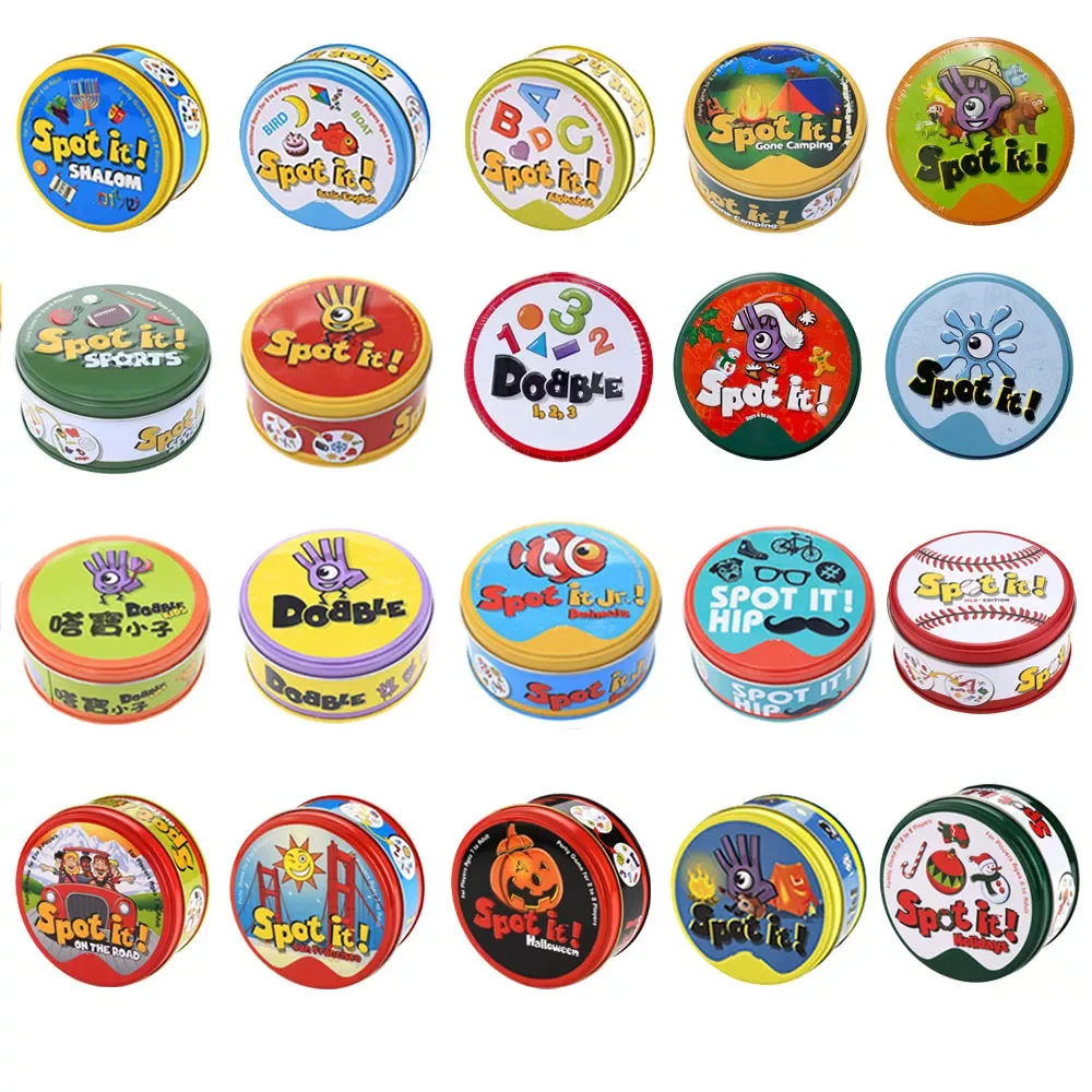 

Spot It Dobble Cards Game Holidays Game Cards Office Leisure Desk Game Kid Game Party Family Playing Card Game Waterproof Kids