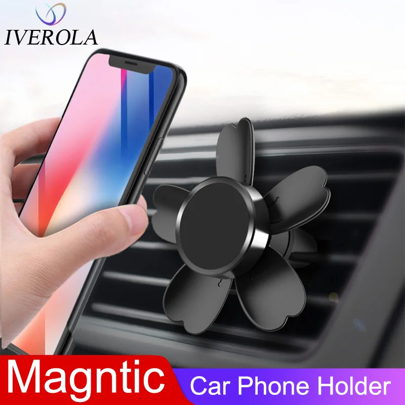 Универсальный автомобильный магнитный держатель для телефона на вентиляционное