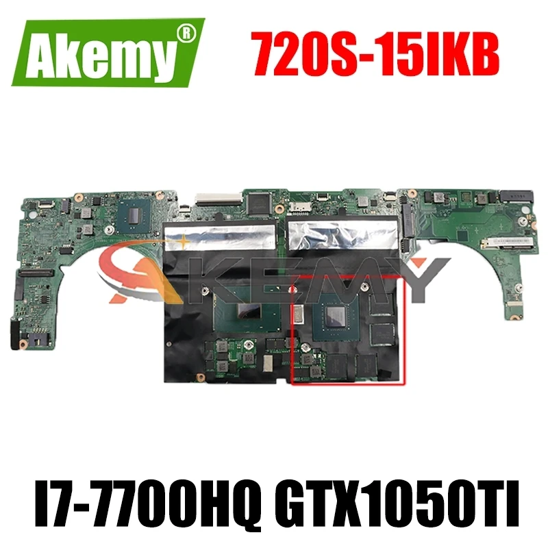 

Akemy For Lenovo 720S-15IKB Laptop Motherboard LS720 MB 17823-1N 448.0D902.001N CPU i7-7700HQ GPU GTX1050TI Tested 100% Working