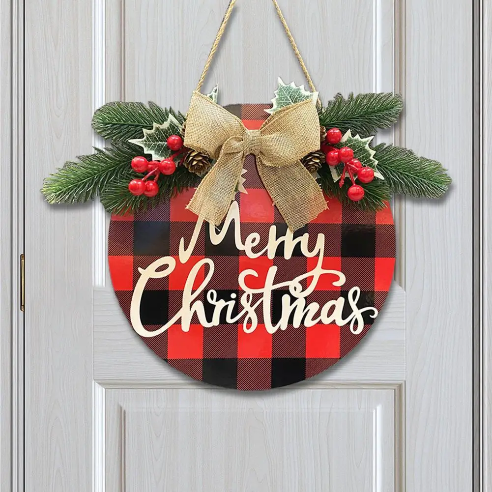 

Easy Hanging Ornamental Well Blessing Colorful Door Wreath for Home