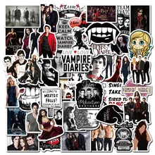 50Pcs American TV Series The Vampire Diaries Stickers For DIY Toy Luggage Laptop Skateboard Scrapbook Mobile Decals Sticker F5