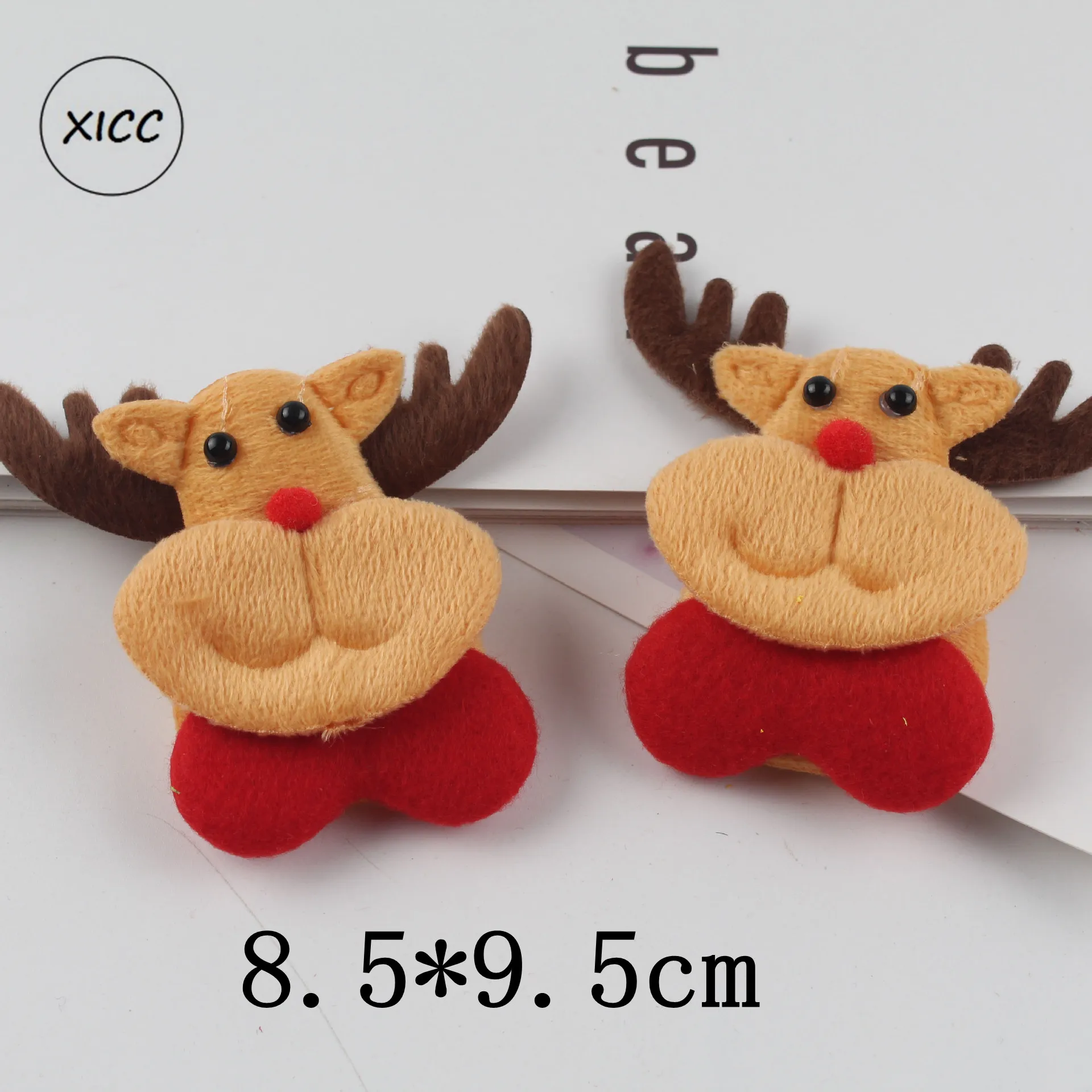 1pc deer XICC прекрасный Рождественский праздник нетканый Войлок тканевый Снеговик шляпа олень мультфильм ручная работа, сделай сам, ремесло забавное украшение рождественской елки - Цвет: 1pc deer